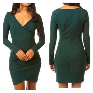 Women  Formal Dress Speechless Green Longsleeve Drees  from Nordstrom XL